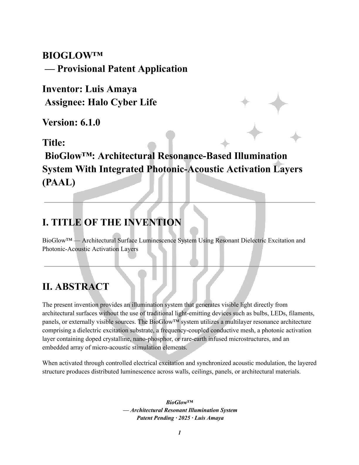 BIOGLOW patent page 0